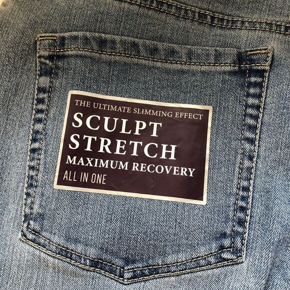 Gloria Vanderbilt Amanda Jeans Blue Maya Wash 14 Average Slimming Tapered Leg - Picture 6 of 8